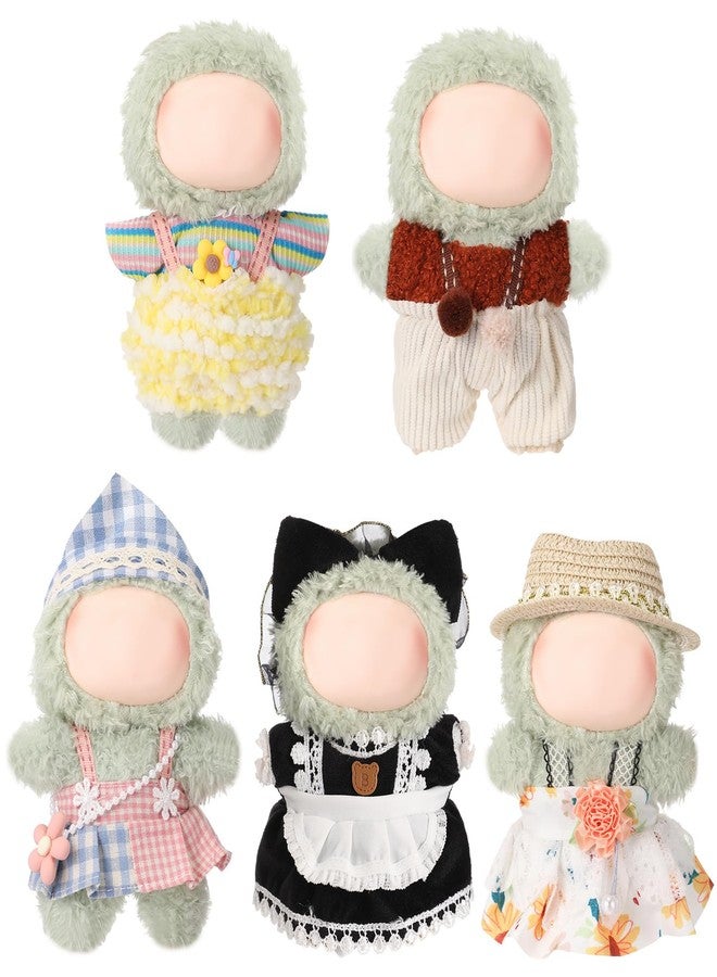 مجموعة ملابس دمى سيمجوينج 5 قطع، مقاس 17 سم، تتضمن أزياء وإكسسوارات للدمى، فستان أميرة، ملابس تنكرية رائعة لعيد الميلاد. - Image 1